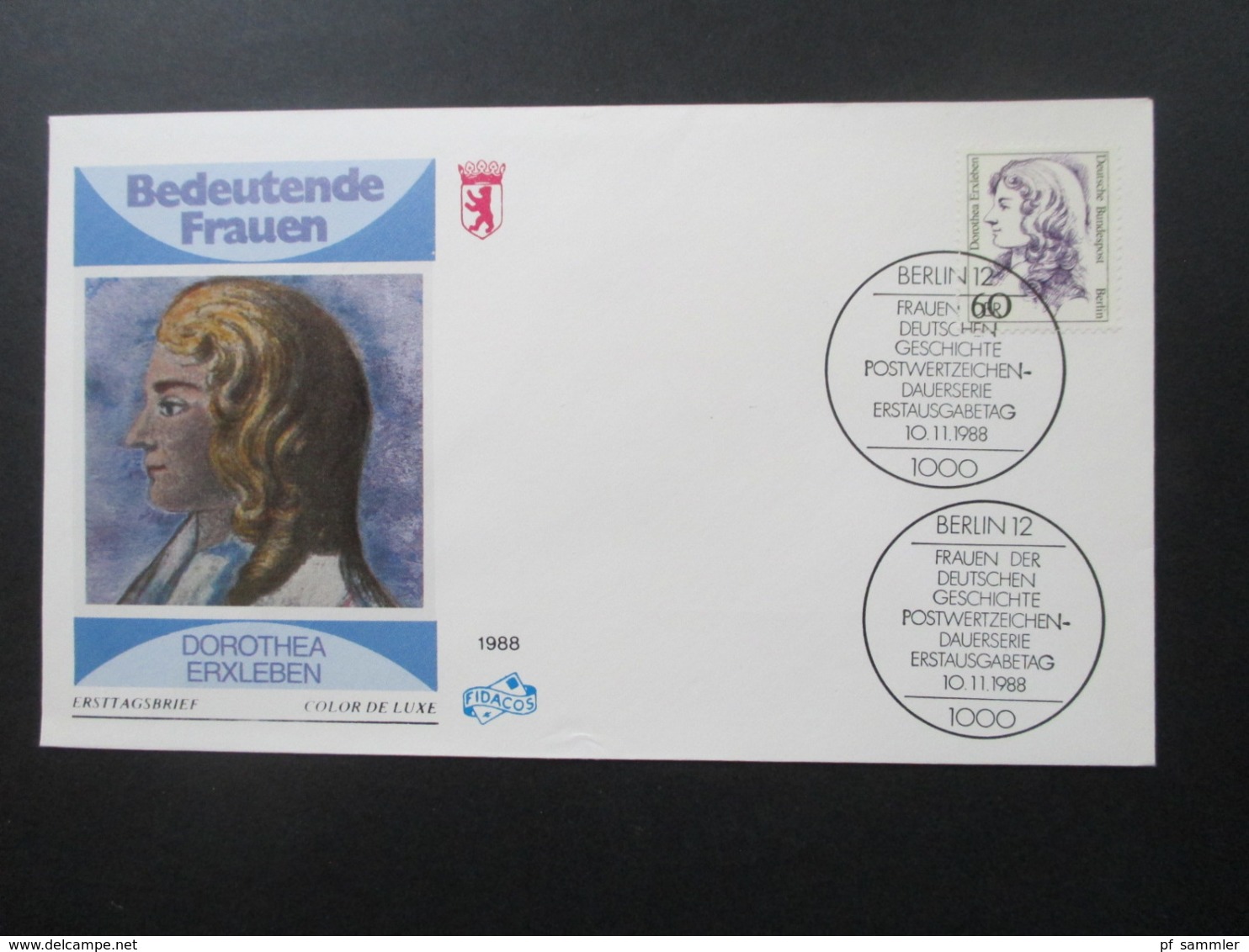 Berlin Freimarken / Dauerserie Frauen der Geschichte FDC 15 verschiedene Umschläge. Hoher Katalogwert