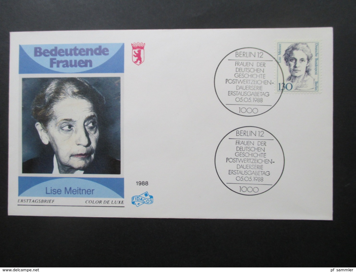 Berlin Freimarken / Dauerserie Frauen der Geschichte FDC 15 verschiedene Umschläge. Hoher Katalogwert