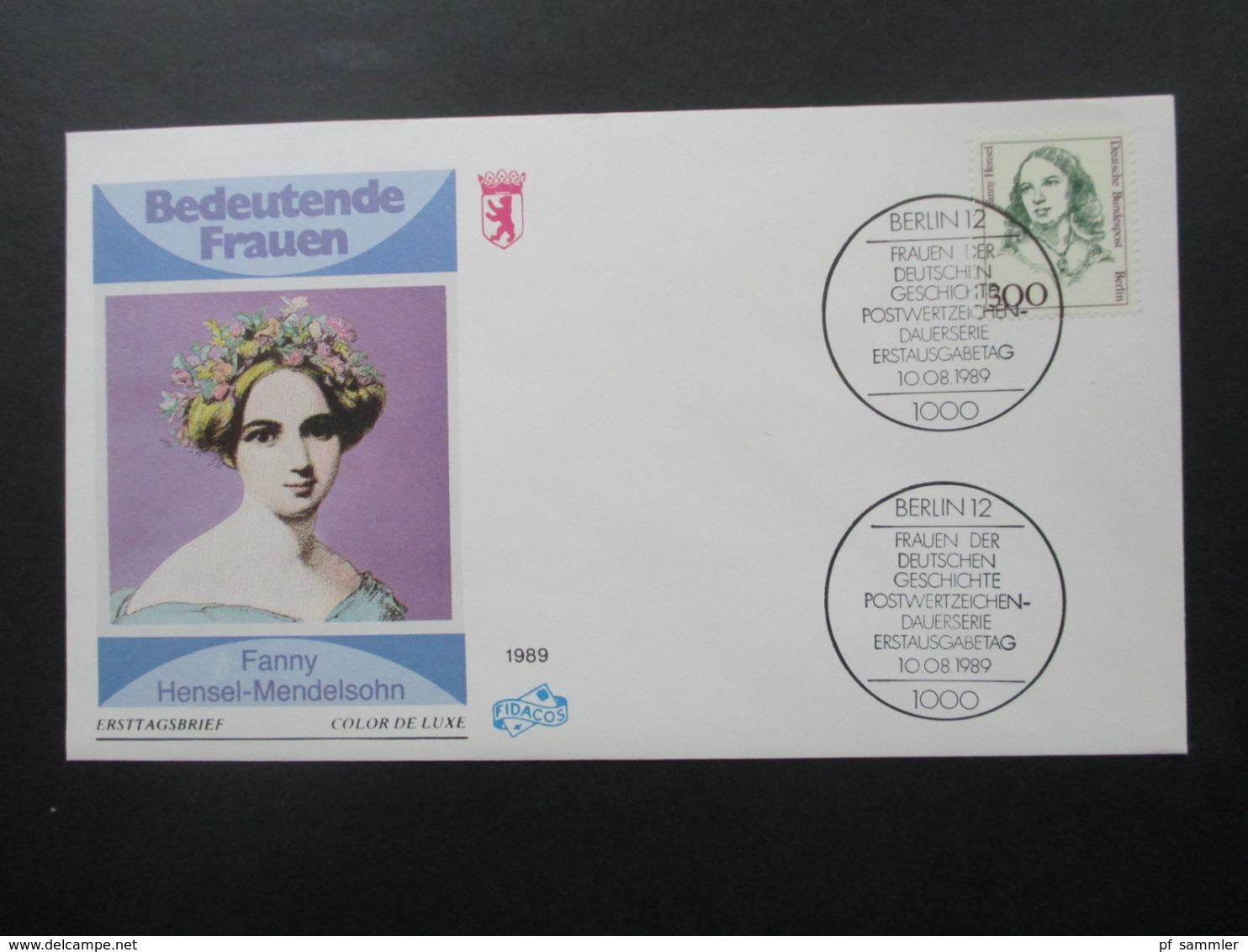 Berlin Freimarken / Dauerserie Frauen der Geschichte FDC 15 verschiedene Umschläge. Hoher Katalogwert