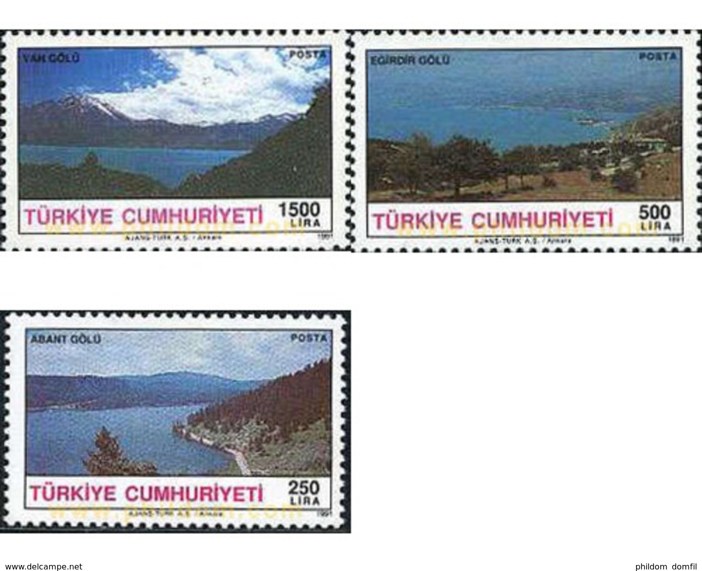 Ref. 173582 * MNH * - TURKEY. 1991. LAGOS DE TURQUIA - Photography