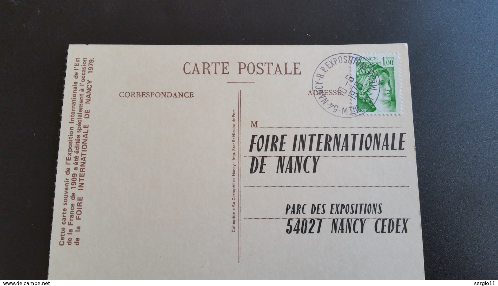 Carte Postale -Foire Internationale De Nancy - Année 1978 - Timbre N° YetT 1973 - Autres & Non Classés