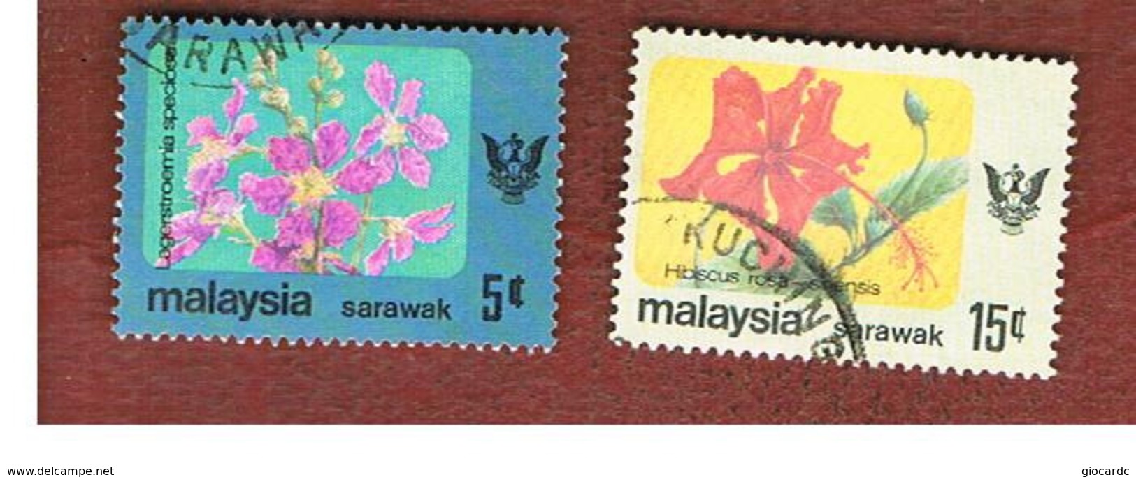 MALESIA: SARAWAK (MALAYSIA) -  SG 235.237   -  1979 FLOWERS  - USED ° - Malesia (1964-...)