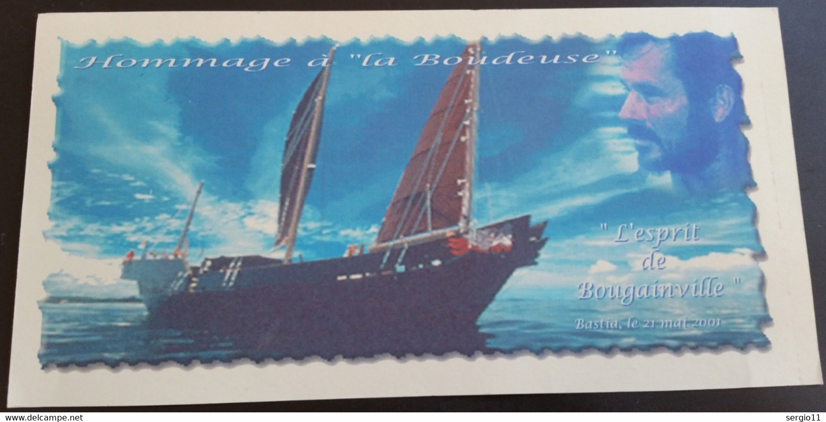 France Timbre Carte Postale -1er Jour Hommage à La Boudeuse - L'eau - Bastia - Année 2001 - Timbre N° YetT 3388 - Andere & Zonder Classificatie