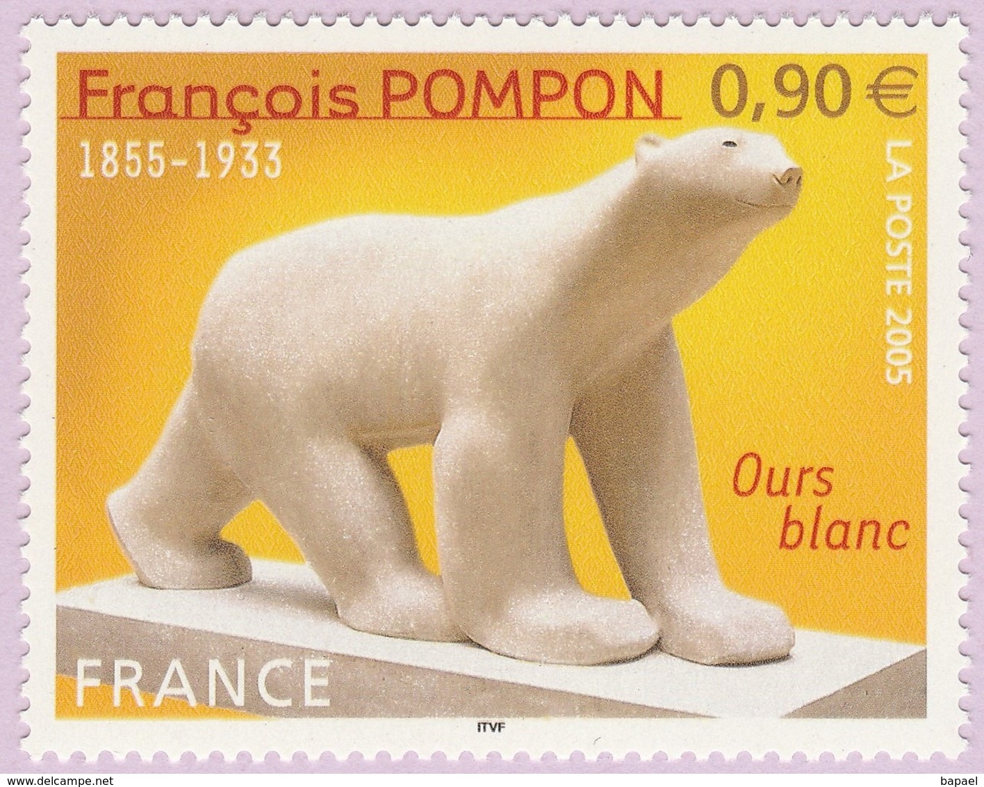 N° Yvert & Tellier 3806 - Timbre De France (Année 2005) - MNH - Série Artistique - L'Ours Blanc De François Pompon - Nuovi