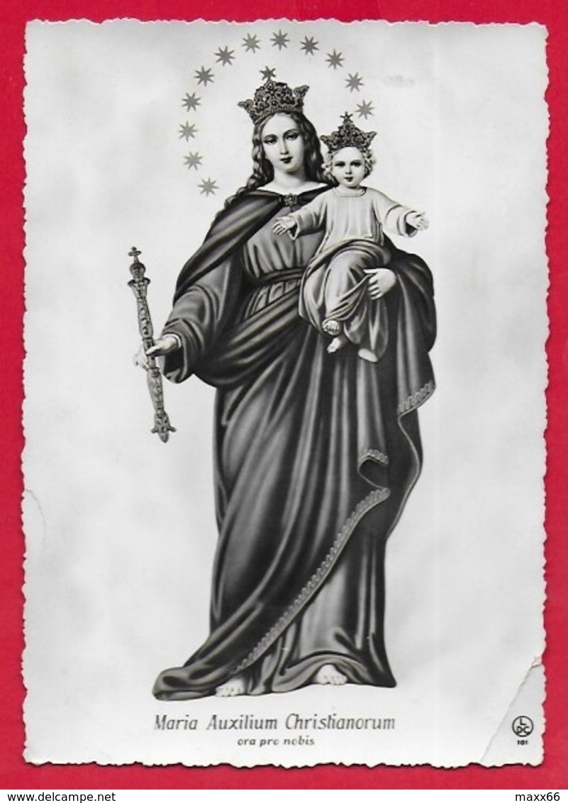 CARTOLINA VG ITALIA - Maria Auxilium Christianorum Ora Pro Nobis - 10 X 15 - 1961 CASALPUSTERLENGO - Maagd Maria En Madonnas