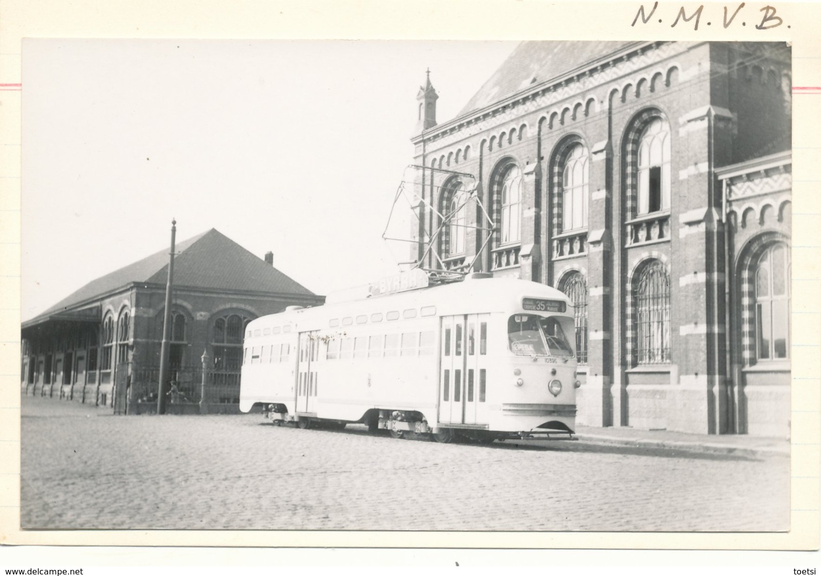 MANAGE TRAM TRAMWAY VICINAL   PHOTO 14 X 9CM   GARE SNCB   STATION - Manage