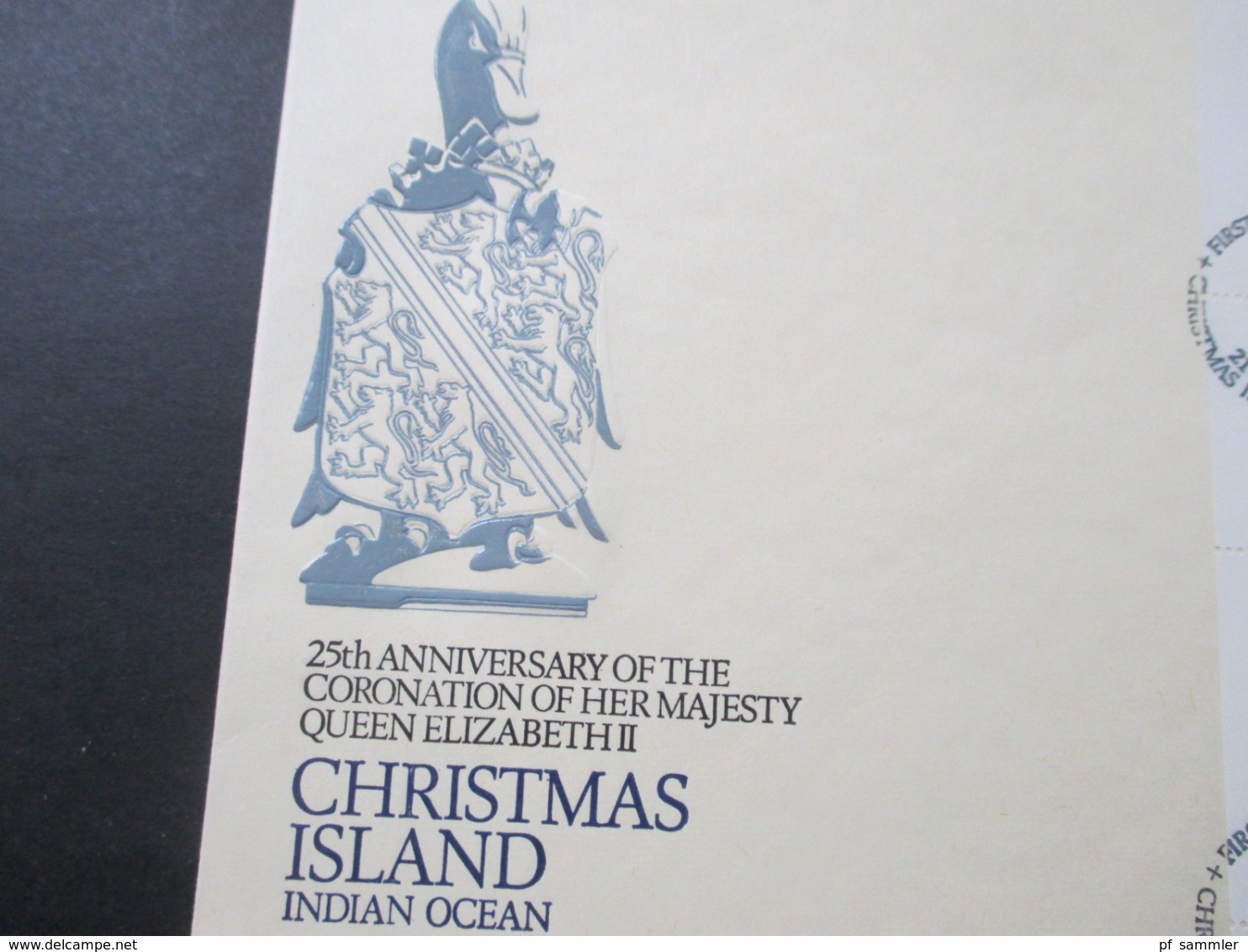 Chrismas Island 1978 FDC Coronation Of Her Majesty Queen Elizabeth II 2 Belege 1x Mit Block Und Sonderstempel - Christmaseiland