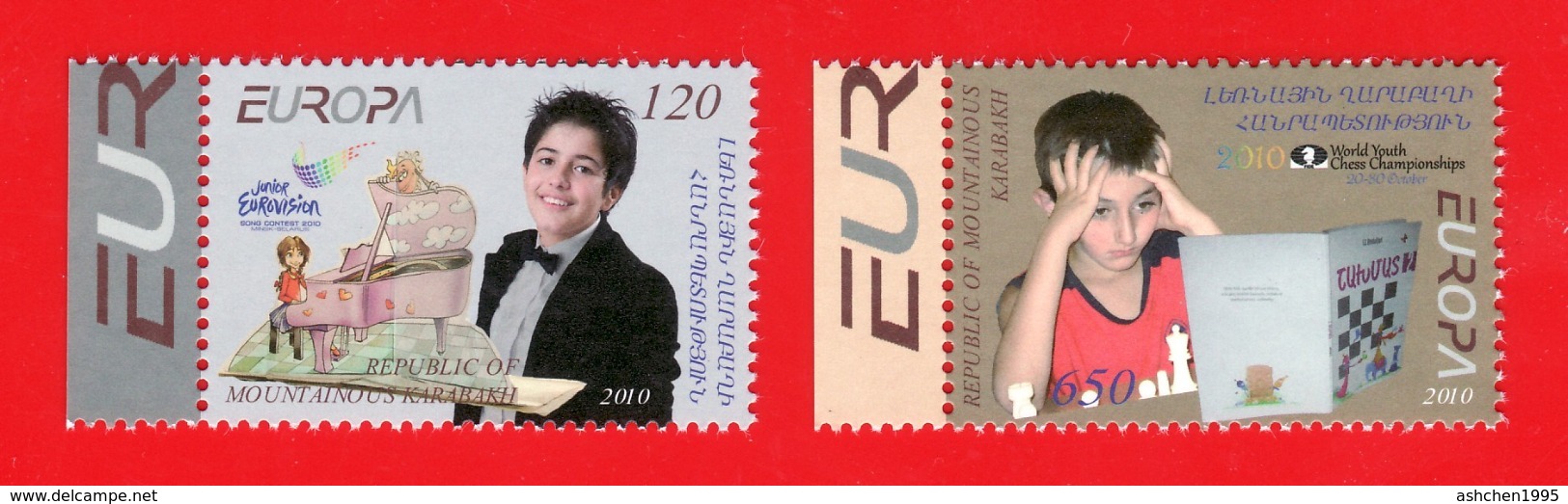 Armenien / Armenie / Armenia / Artsakh Karabakh 2010, EUROPA CEPT, Children, Chess - MNH ** - 2010