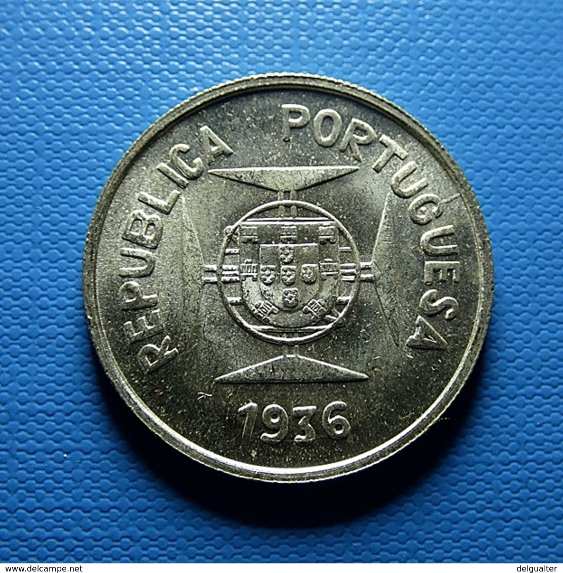 Portuguese India 1/2 Rupia 1936 Silver - Portugal