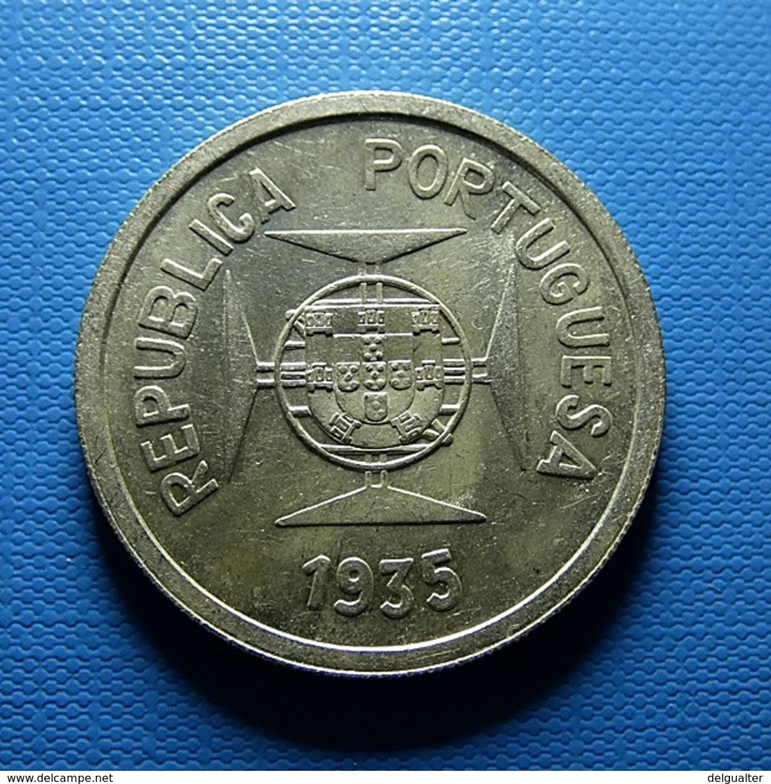 Portuguese India 1 Rupia 1935 Silver - Portugal