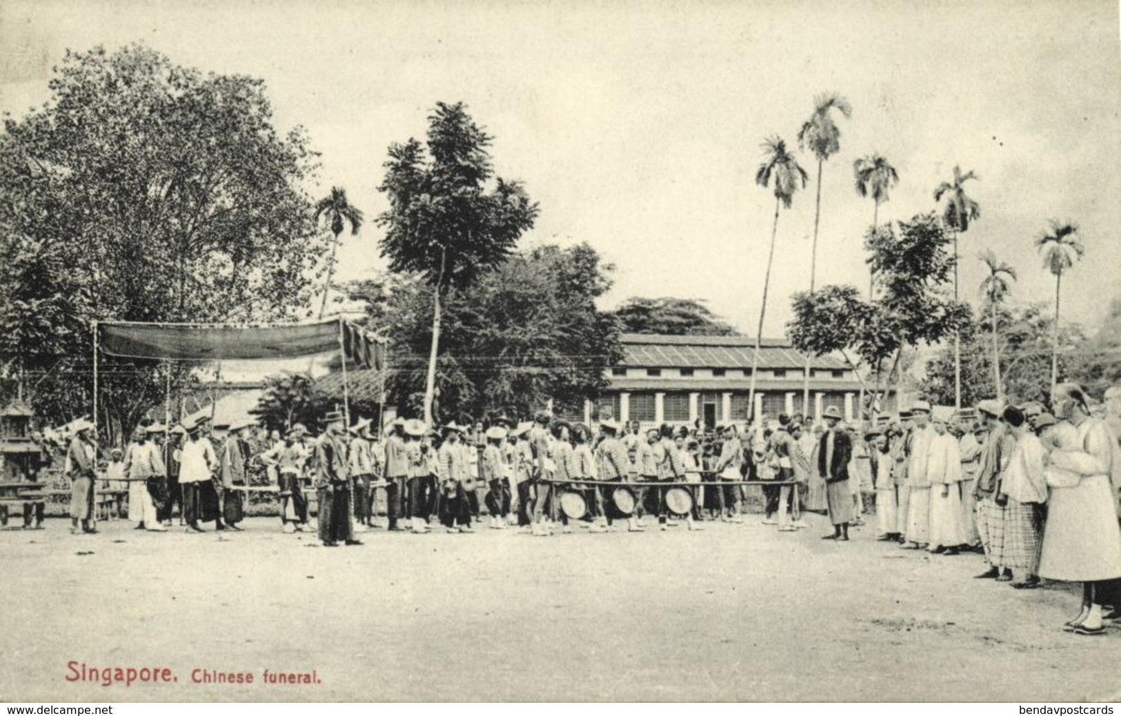 Straits Settlements, SINGAPORE, Native Chinese Funeral (1910s) Postcard - Singapore
