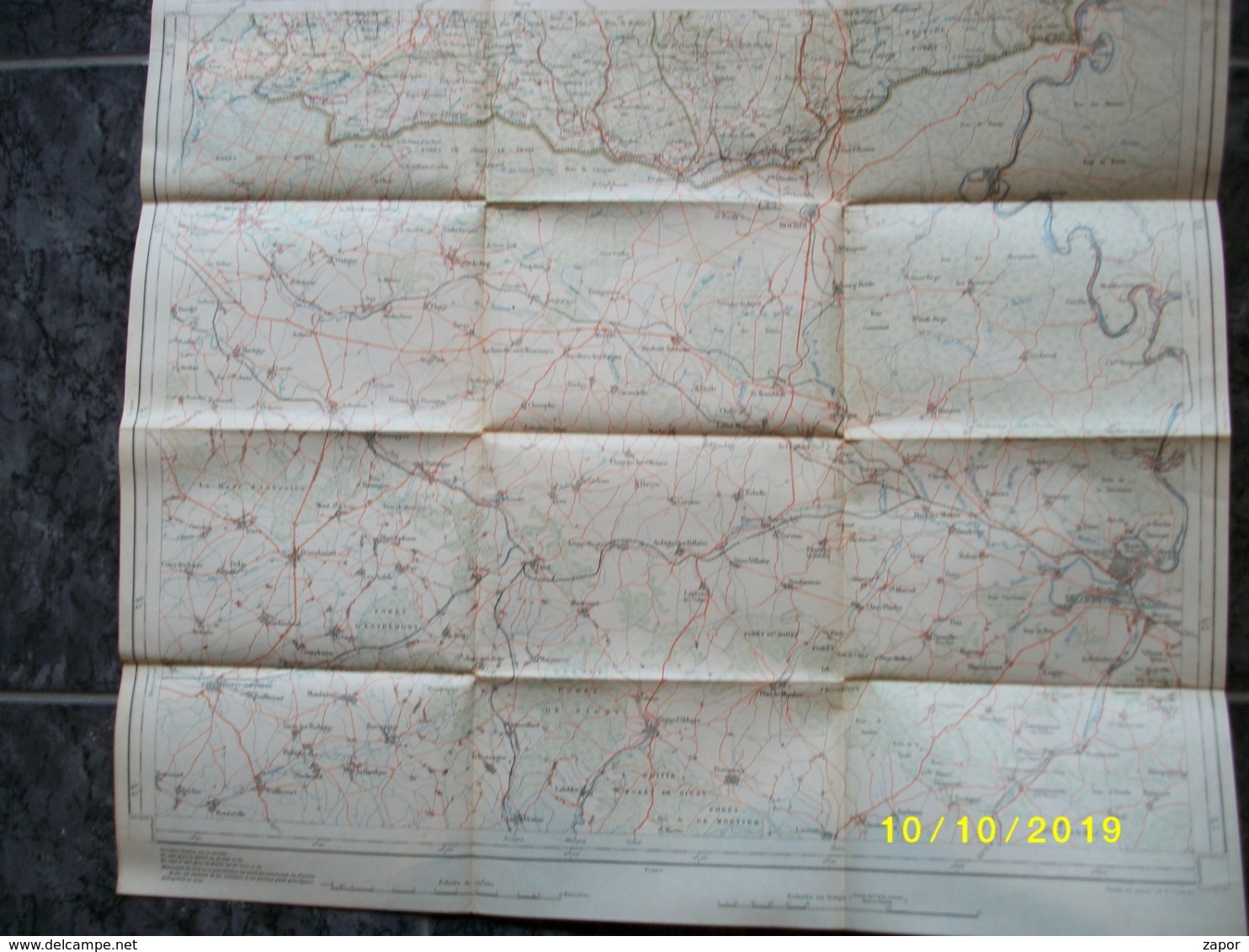 Carte Topographique De Cul-Des-Sarts (Brûly - Macquenoise - Scourmont - Rocroi - Mézieres) - Topographical Maps