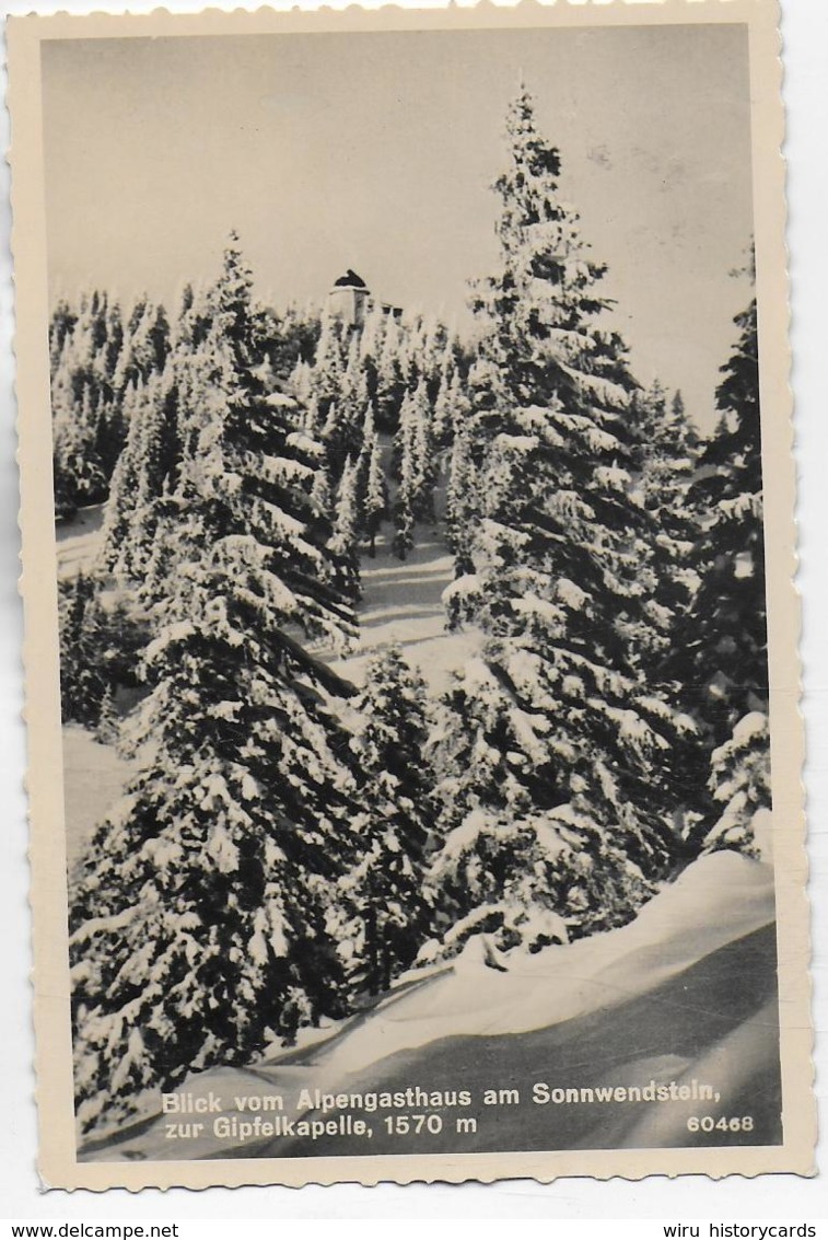 AK 0333  Blick Vom Alpengasthaus Am Sonnwendstein Zur Gipfelkapelle - Verlag Ledermann Um 1941 - Semmering