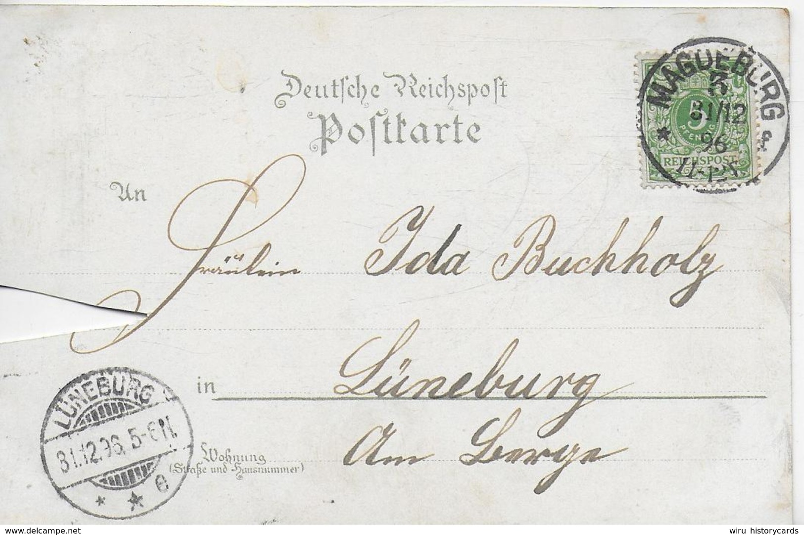 AK 0333  Magdeburg ( Neujahrswüsche ) - Lithographie Um 1896 - Magdeburg