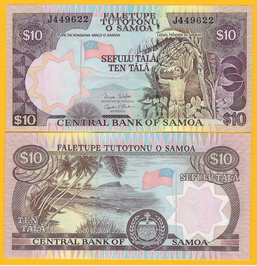 Samoa 10 Tala P-34b 2005 UNC Banknote - Samoa