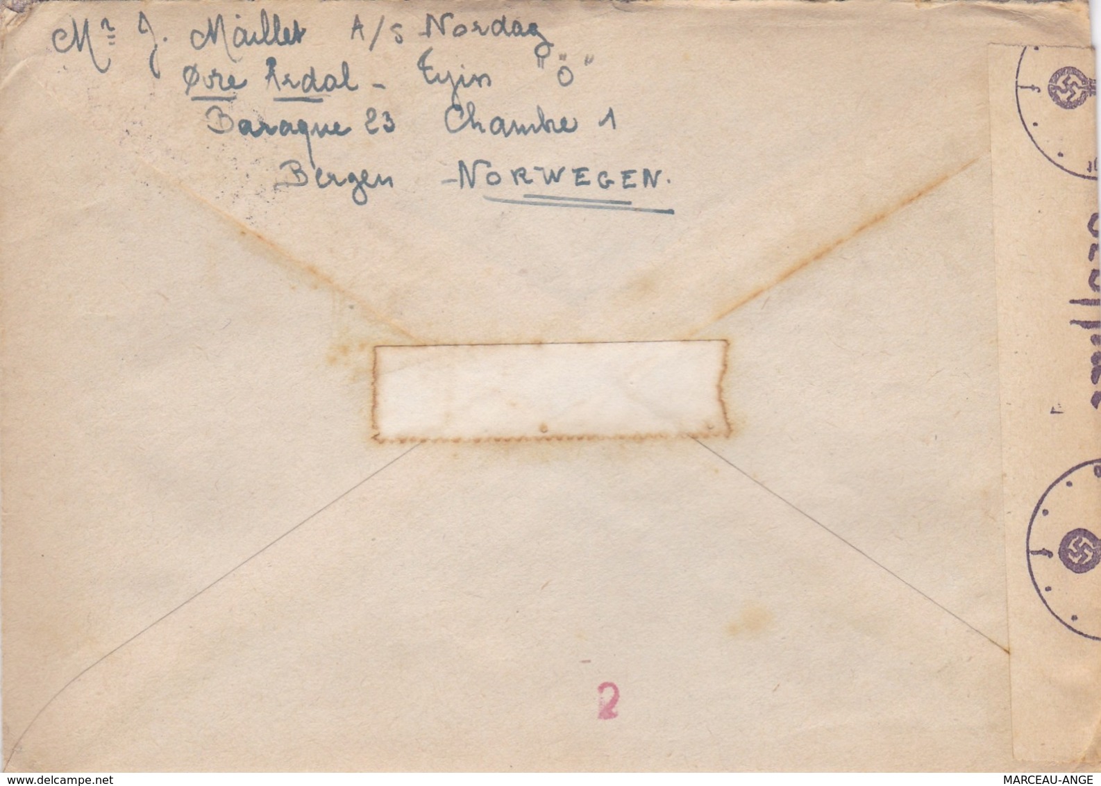 LETTRE PERIODE DE GUERRE , 1939/1945 ,avec Censure Militaire ,destination FRANCE Avec Contenu - Lettres & Documents