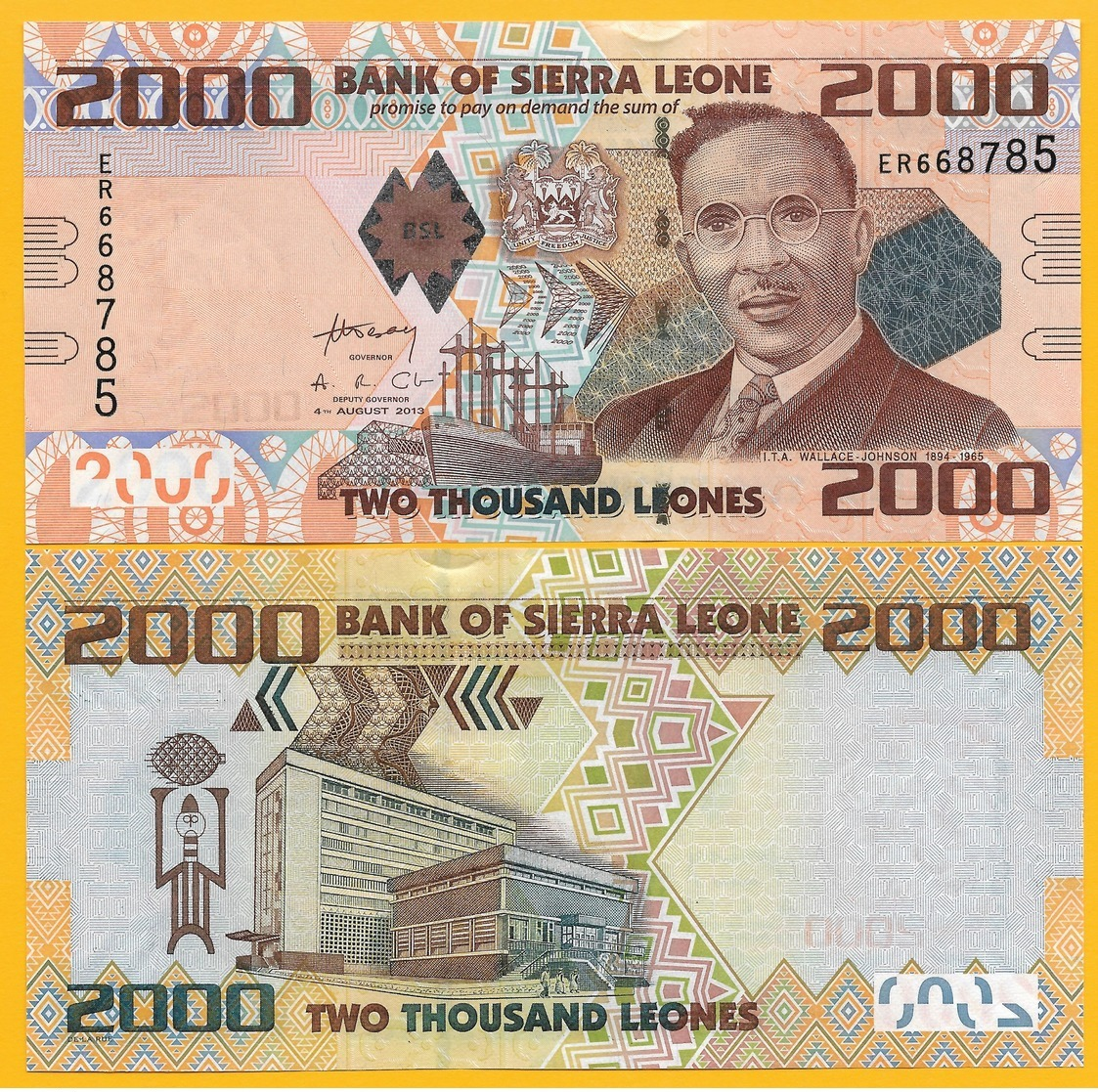 Sierra Leone 2000 Leones P-31 2013 UNC Banknote - Sierra Leone