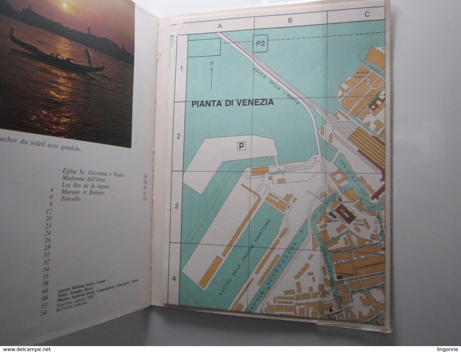 GUIDE DE VOYAGE VENISE + PLAN DE VENISE 64 Pages Palais Ducal Basilique Grand Canal Palais Iles Et Lagune 106 Illustrati - Tourisme, Voyages