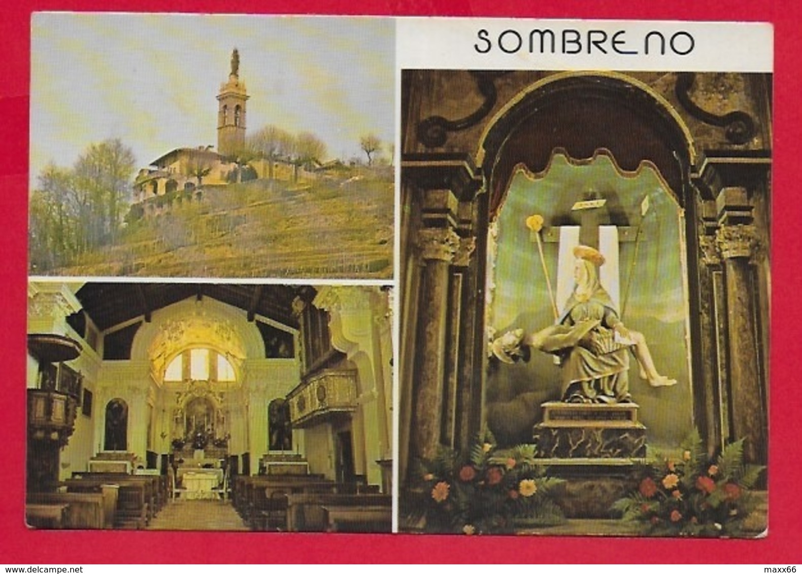 CARTOLINA VG ITALIA - SOMBRENO IN PALADINA (BG) - Santuario - Vedutine Multivue - 10 X 15 - 1981 - Chiese E Conventi