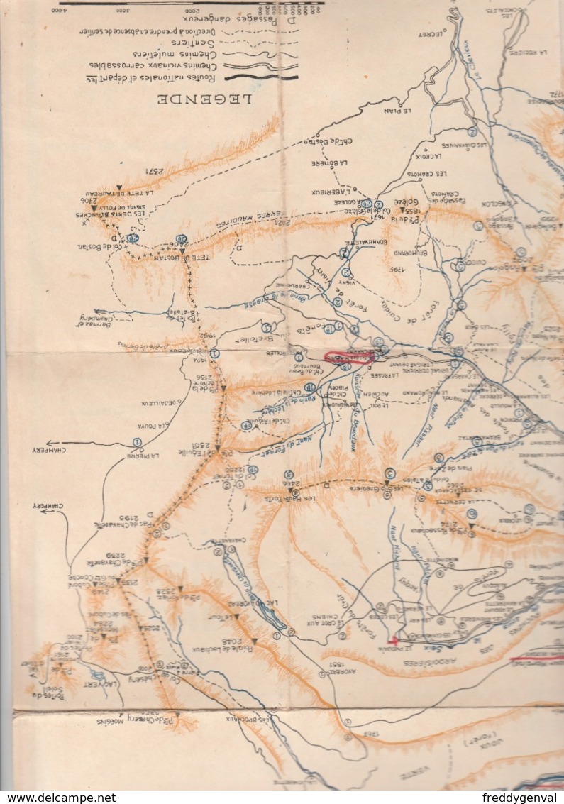 MORZINE CARTE SCHEMATIQUE DES PROMENADES FORMAT 41 X 30 - Autres & Non Classés