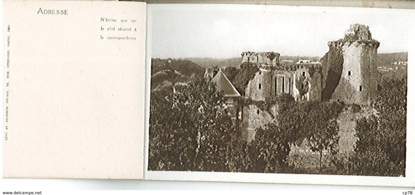 CARNET DE 10 CARTES - Châteaux Et Manoirs De BRETAGNE - - Bretagne