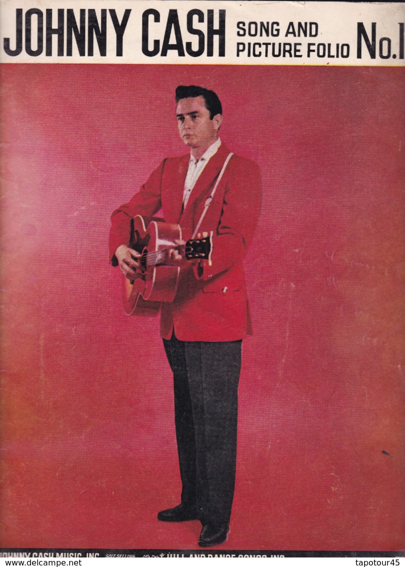 C 5)Livre, Revues >  Jazz,Rock, Country > Folio N= 1  "Johnny Cash"   (+- 40 Pages) - 1950-Now