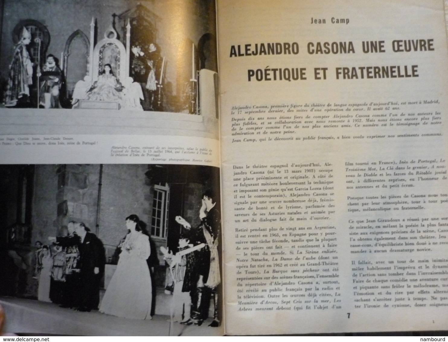 L'Avant-Scène Théâtre N°343 Inès De Portugal Alejandro Casona - Cinéma