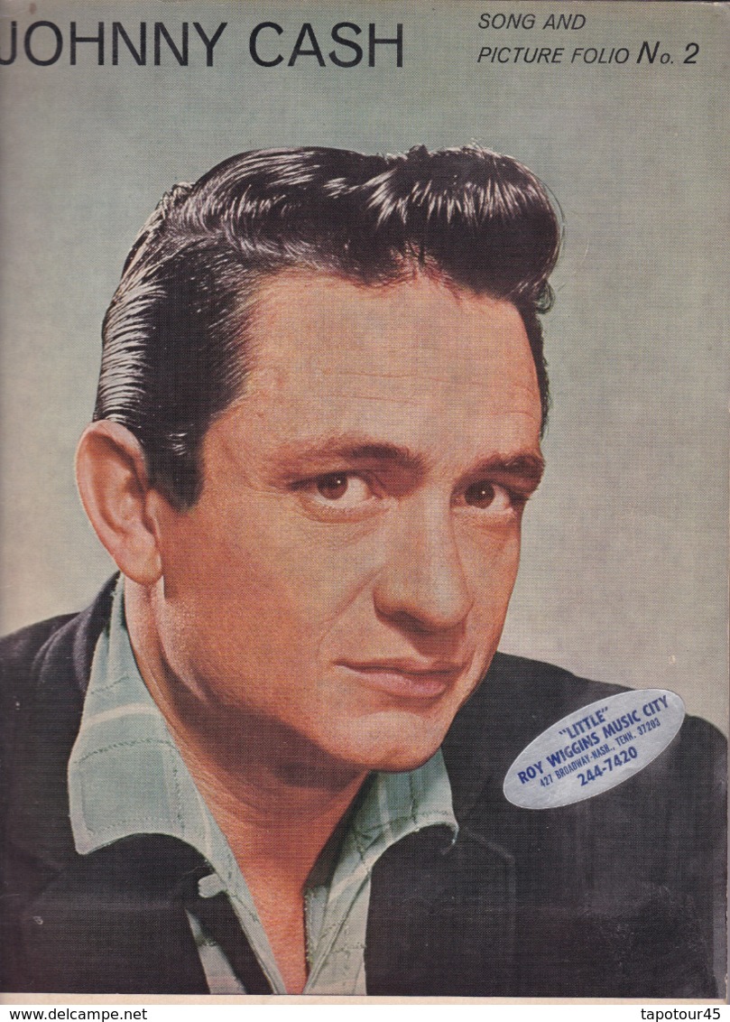 C 5)Livre, Revues >  Jazz,Rock, Country > Folio N= 2  "Johnny Cash"   (+- 40 Pages) - 1950-oggi
