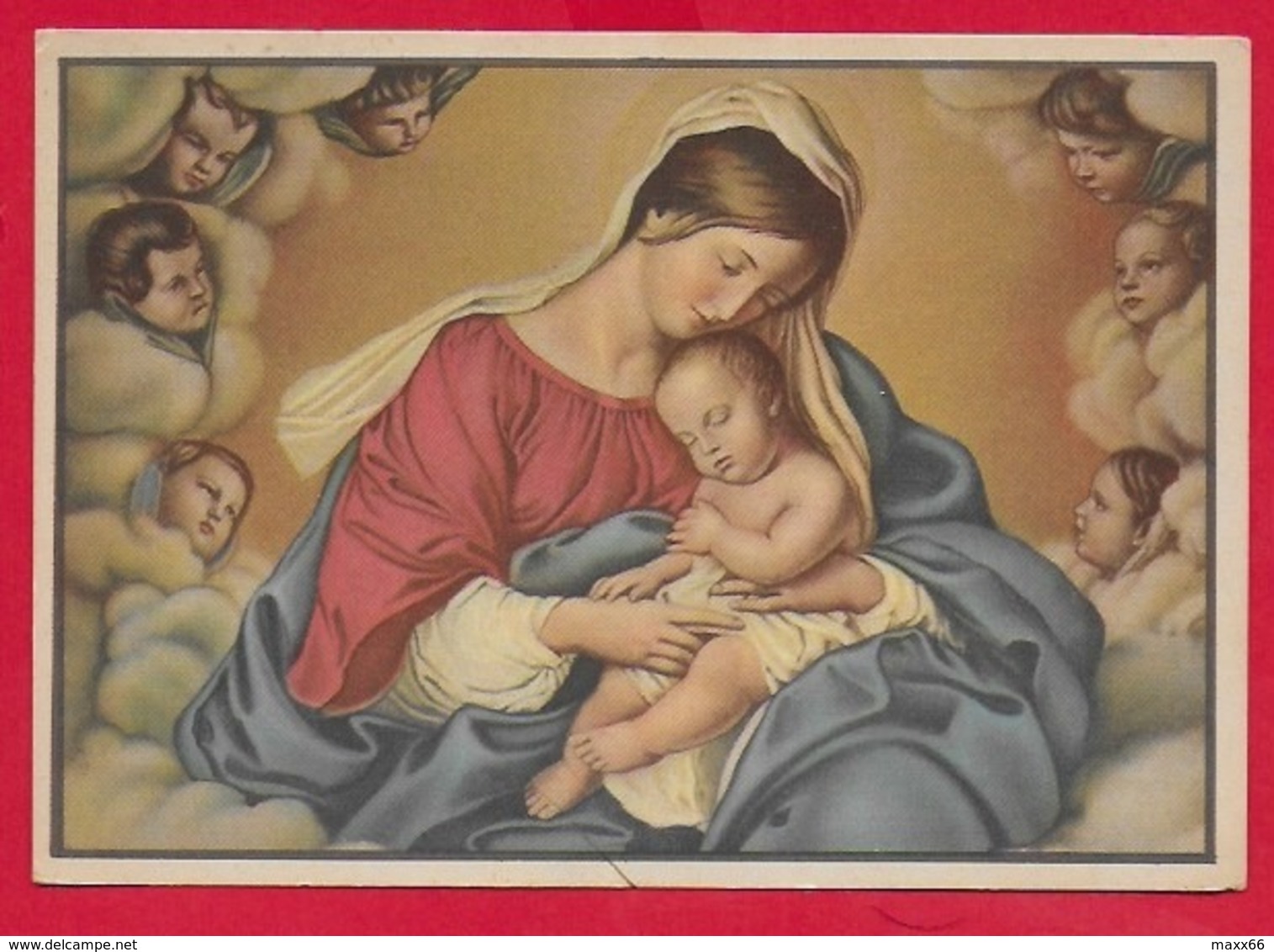 CARTOLINA VG ITALIA - Madonna Col Bambino E Angeli - 10 X 15 - 1945 - Jungfräuliche Marie Und Madona