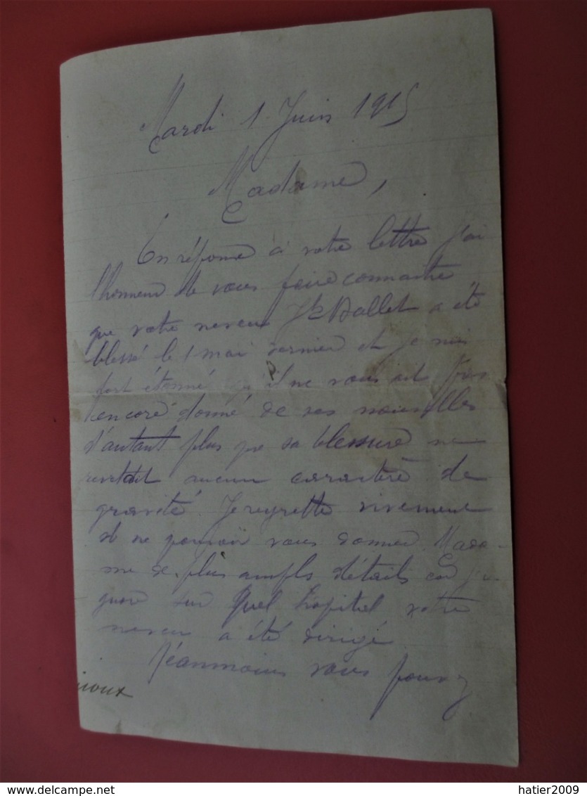 Lettre De Parent Inquiet Sans Nouvelle D Un Zouave + Reponse Du Commandant 2 Bataillon 3 Eme Regiment ZOUAVES Juin 1915 - 1914-18