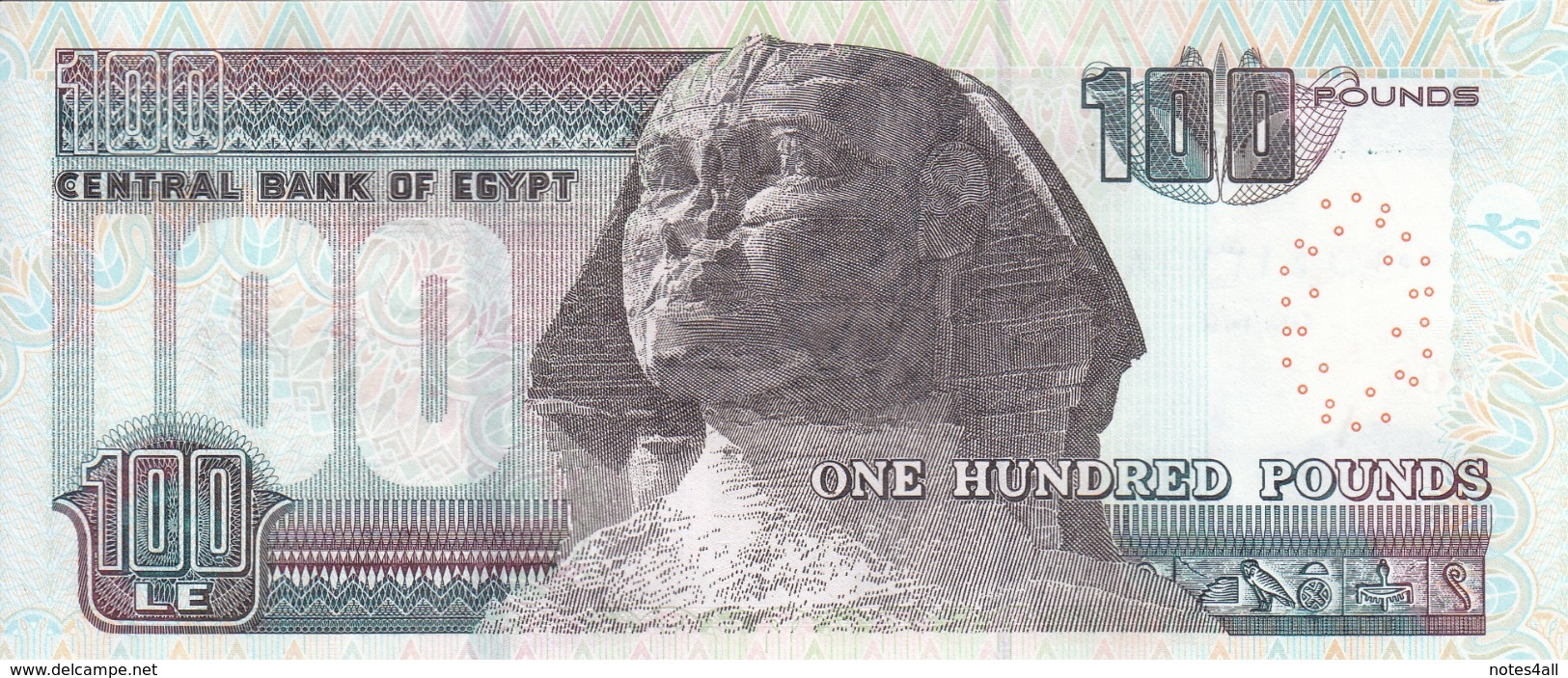 EGYPT 100 POUNDS EGP 2018 P-72b SIG/ T.AMER #24 UNC */* - Egypte