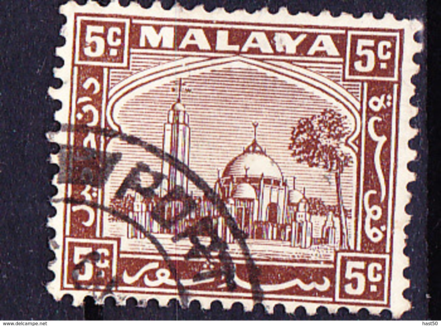 Malaiische Staaten V - Selangor - Moschee Und Palast In Klang (MiNr: 36) 1935 - Gest Used Obl - Selangor