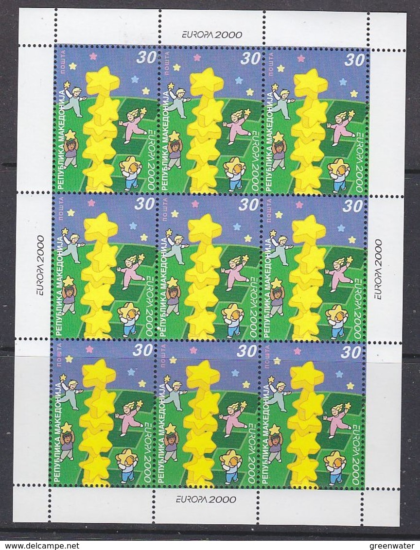 Europa Cept 2000 Macedonia 1v In Sheetlet ** Mnh (44932B) FESTIVAL PRICE - 2000