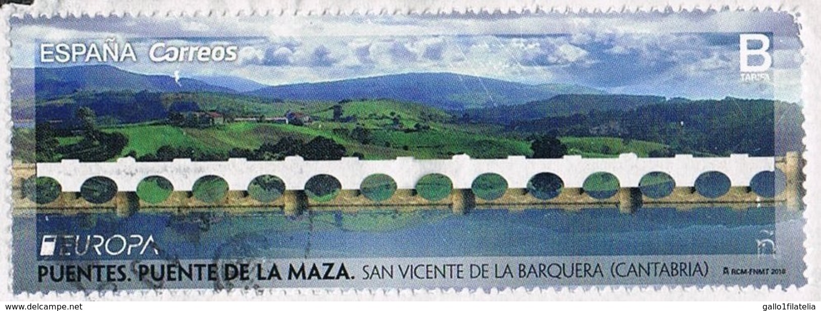 2018 - SPAGNA / SPAIN - EUROPA CEPT I PONTI / THE BRIDGES. USATO / USED. - 2018