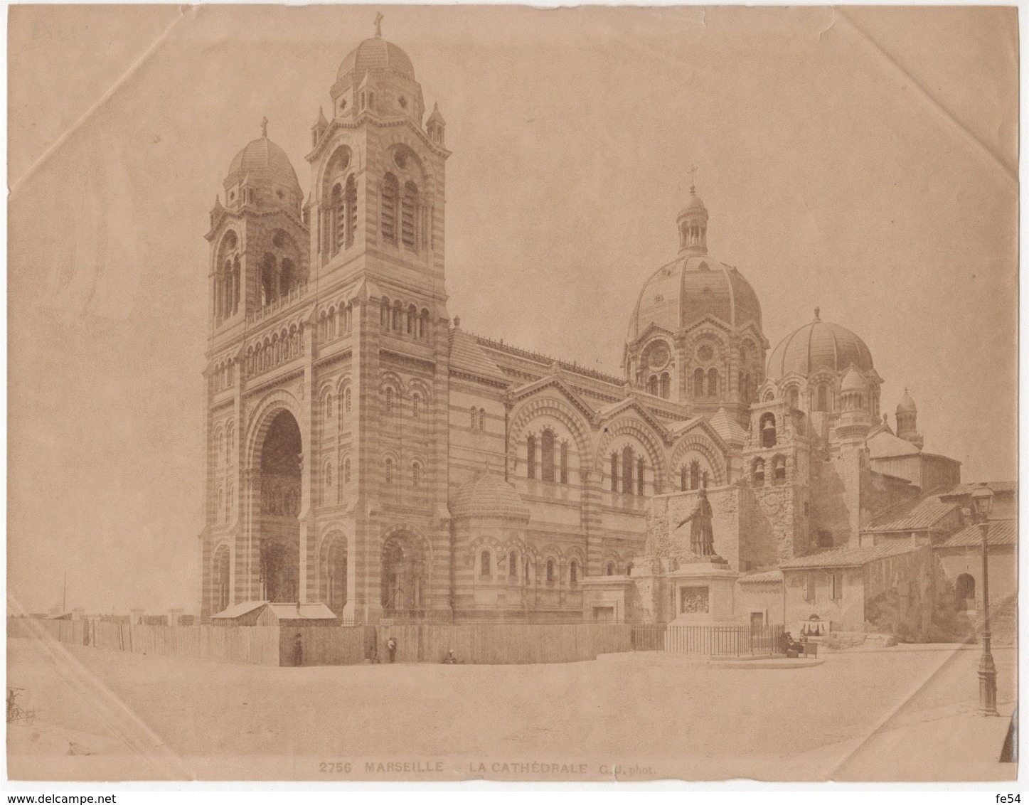 ° 13 ° MARSEILLE ° LA CATHEDRALE ° GRANDE PHOTO G.J. 2756 Vers 1890 ° - Monuments