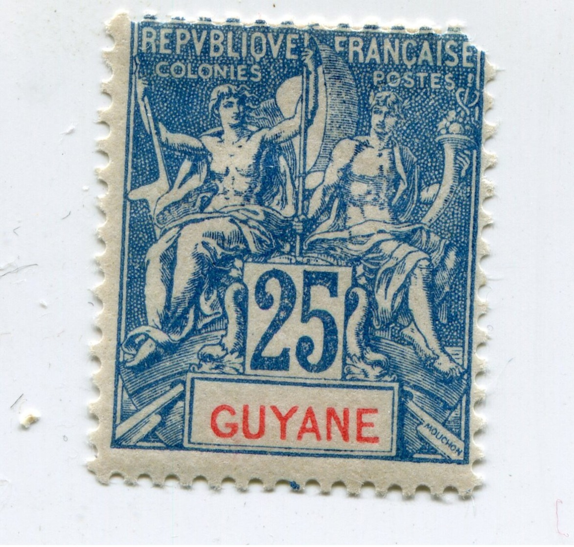 COLONIES FRANCAISES GUYANE 1 Timbre Neuf X  N°YT 46 - 1900 - Ungebraucht