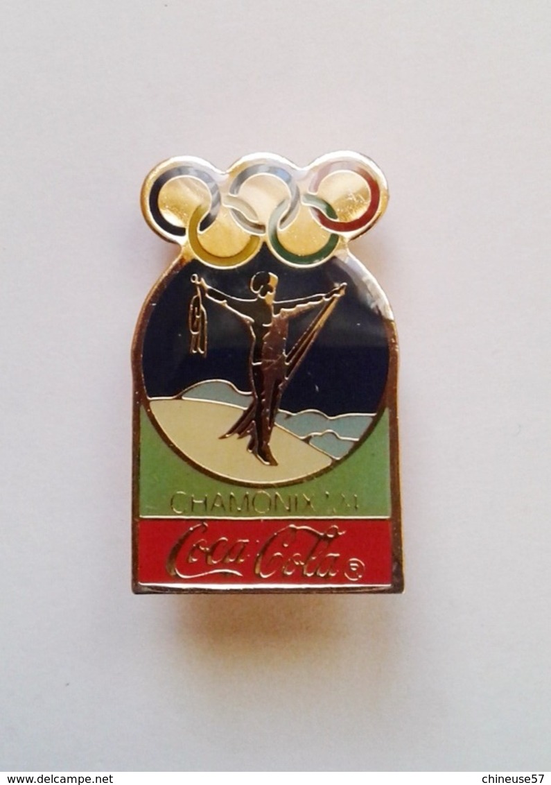 Pin's Coca Cola  Jeux Olympiques Chamonix - Coca-Cola