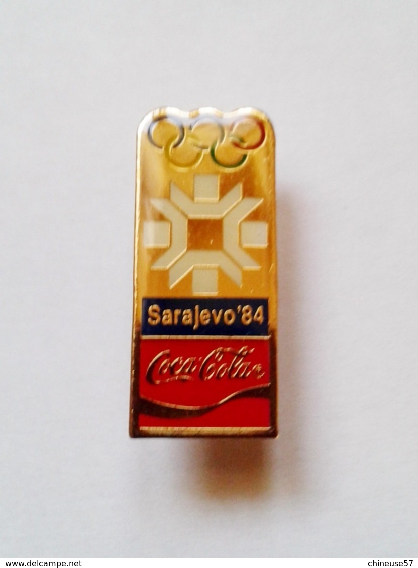 Pin's Coca Cola  Jeux Olympiques  Sarajevo 84 - Coca-Cola