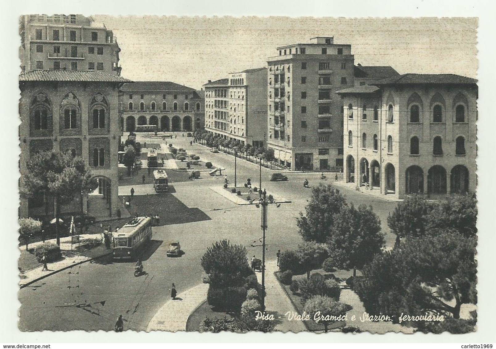 PISA - VIALE GRAMSCI E STAZIONE FERROVIARIA - VIAGGIATA FG - Pisa