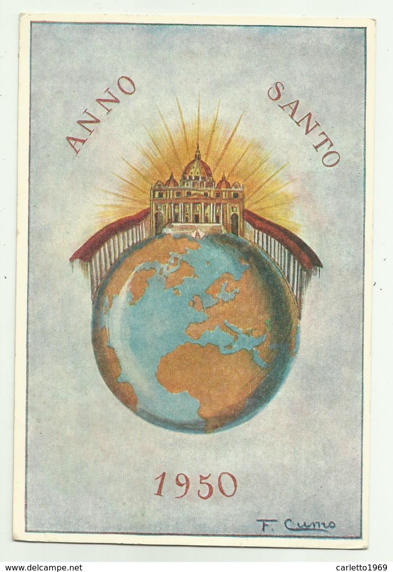 ANNO SANTO 1950 ILLUSTRAZIONE DI F.CUMO - NV  FG - Other & Unclassified