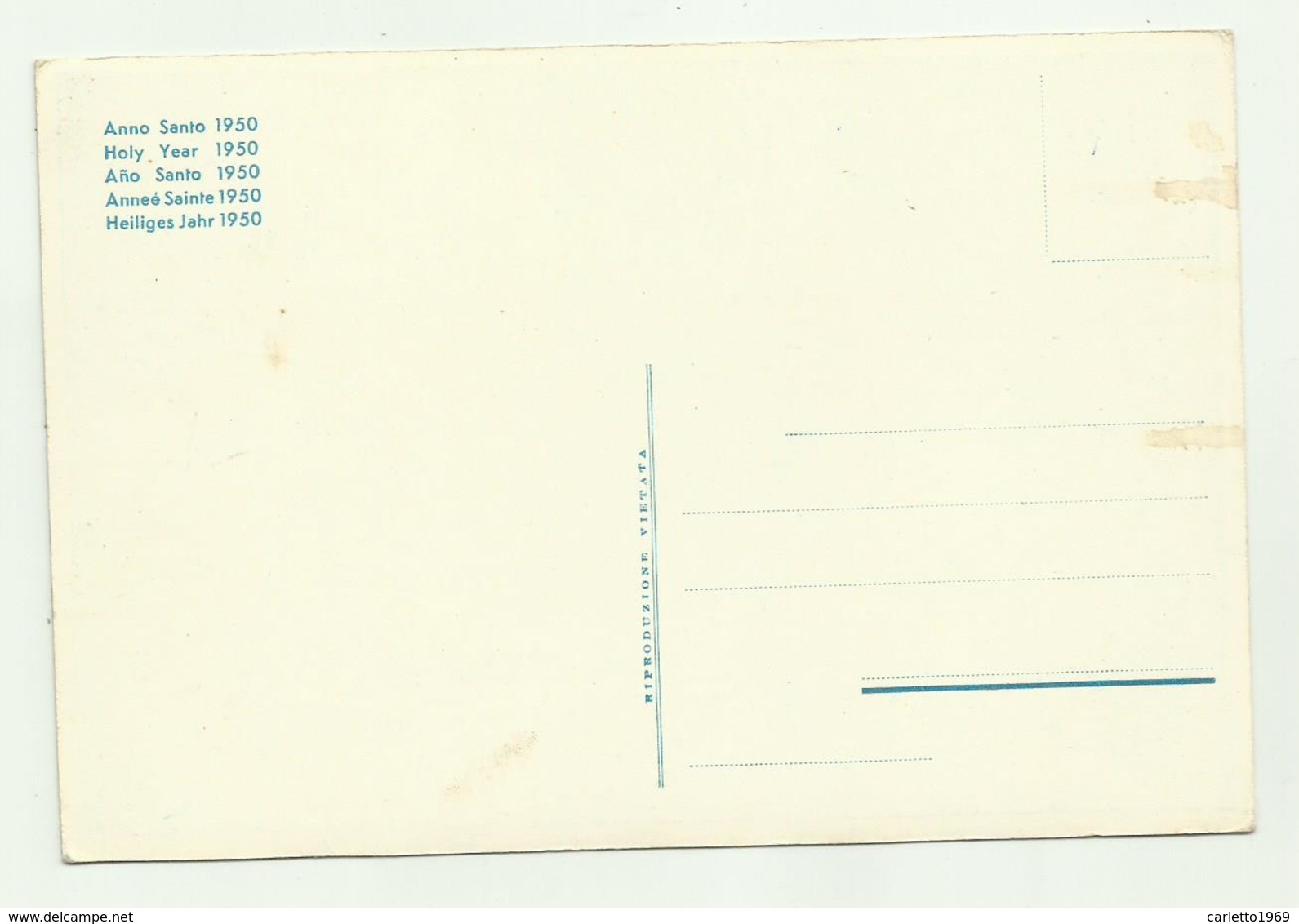 ANNO SANTO 1950 ILLUSTRAZIONE DI F.CUMO - NV  FG - Other & Unclassified