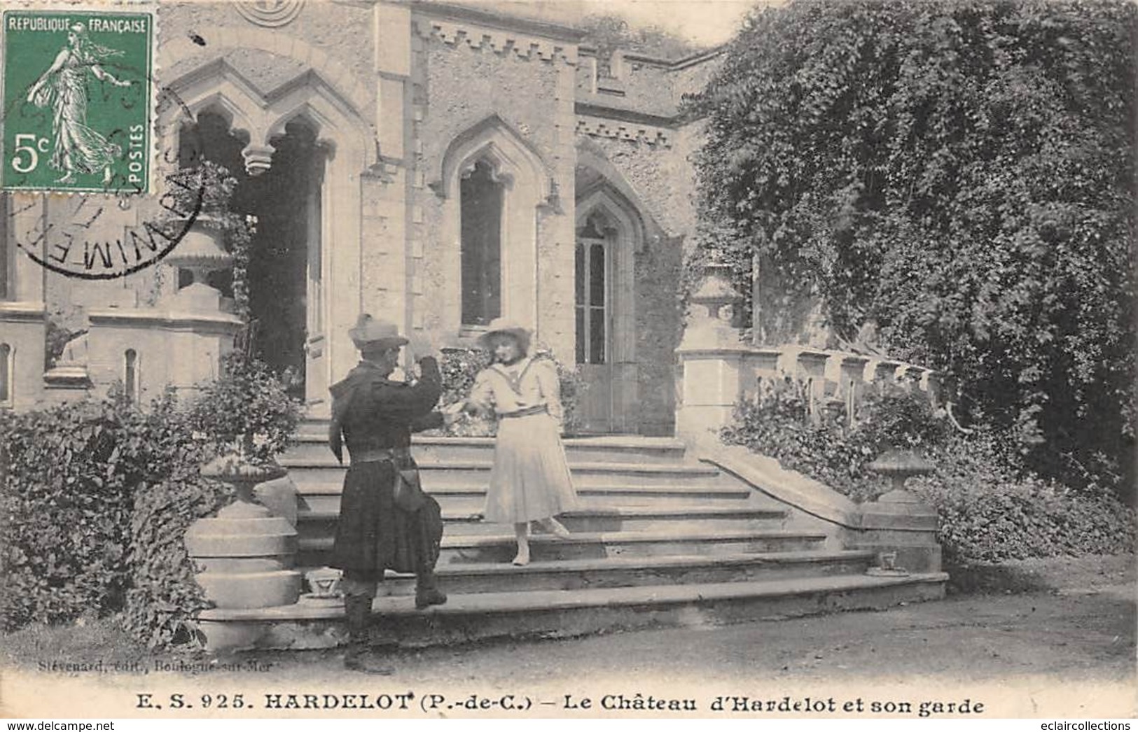 Thème   Gardes Ou Tambours De Ville.  Le Château D'Hardelot  Et Son Garde      (voir Scan) - Andere & Zonder Classificatie