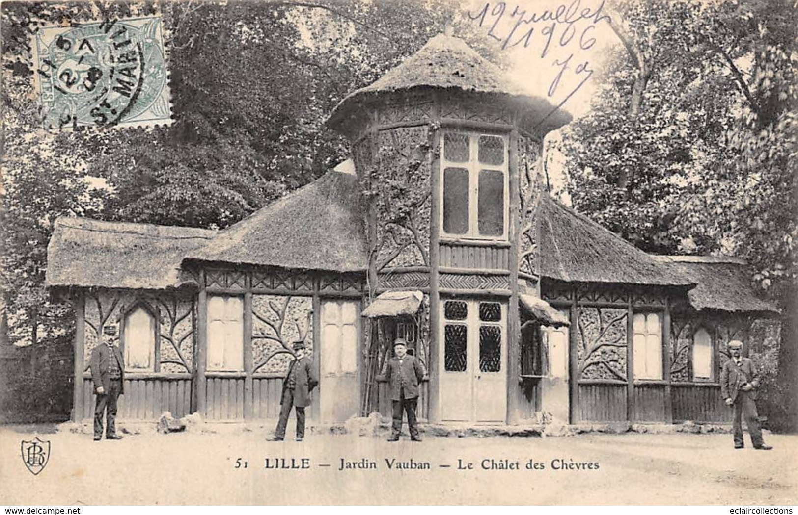 Thème   Gardes Ou Tambours De Ville. Lille 59  Jardin Vauban  Châlet Des Chèvres    (voir Scan) - Sonstige & Ohne Zuordnung