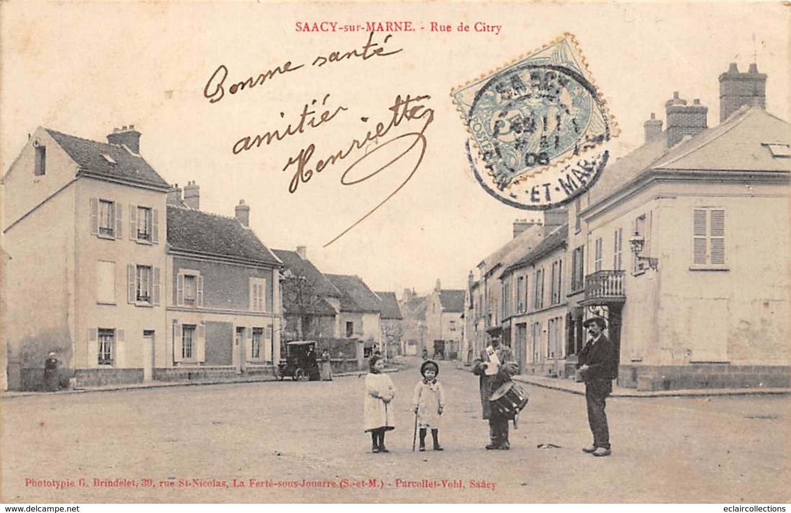 Thème   Gardes Ou Tambours De Ville.   77 Saacy Sur Marne  Rue De Citry     (voir Scan) - Sonstige & Ohne Zuordnung