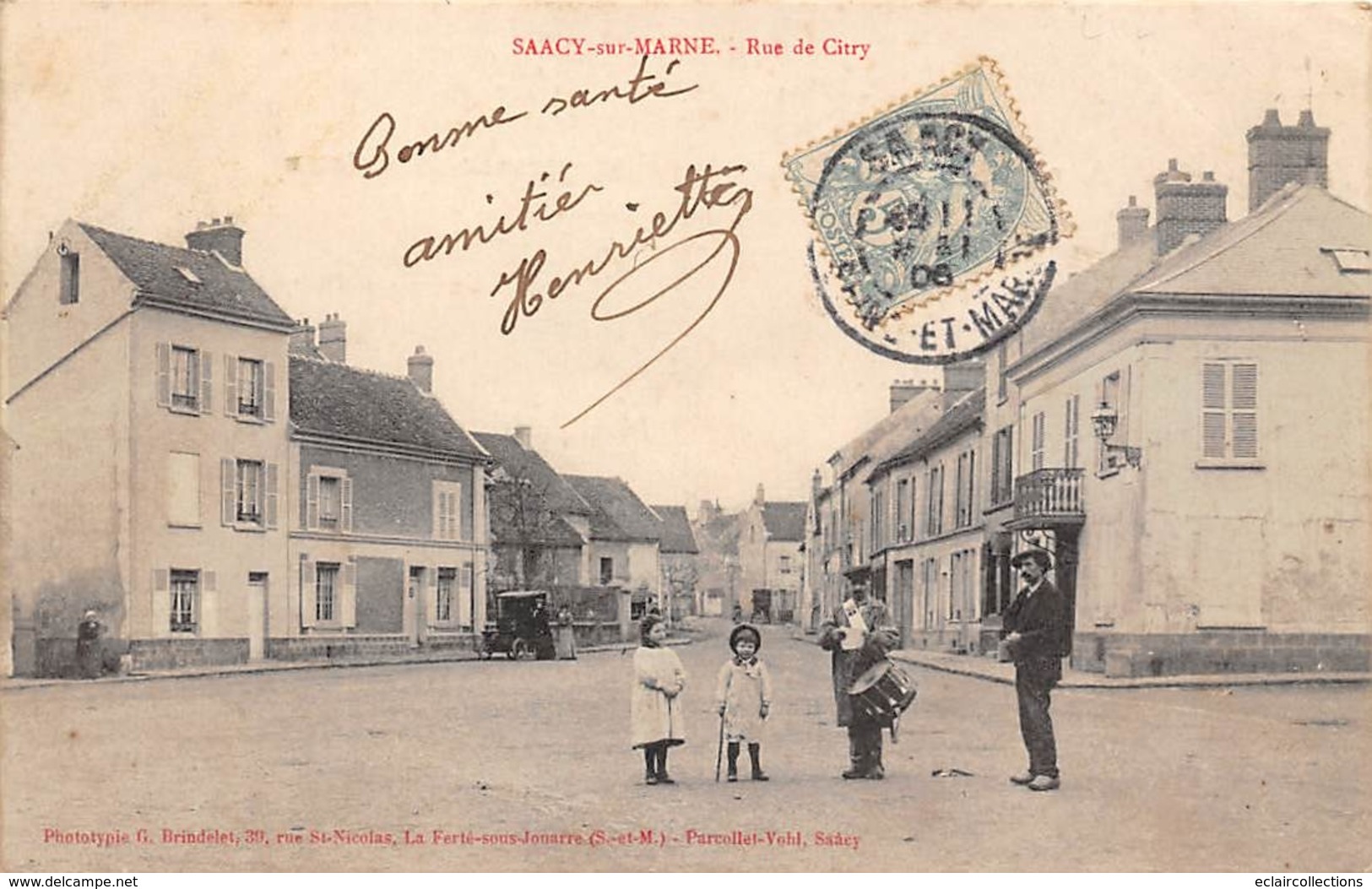 Thème   Gardes Ou Tambours De Ville.   77 Saacy Sur Marne  Rue De Citry     (voir Scan) - Autres & Non Classés