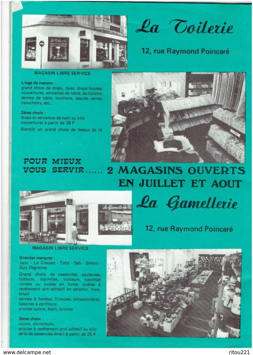 Revue TROYES Aube 1976 publicité TED SUMA pomme RAOUL DAUBRY TOILERIE GAMELLERIE basket-ball GYMNASE LACTAFRAIS