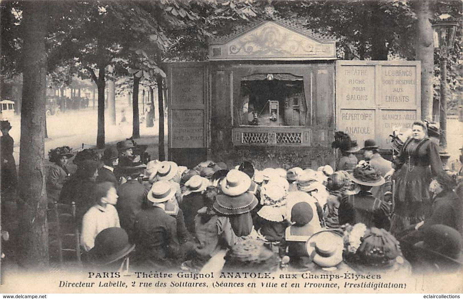 Thème   Guignol Ou Marionnettes :  Paris  75  Le Guignol Anatole  Aux  Champs Elysées     (voir Scan) - Otros & Sin Clasificación