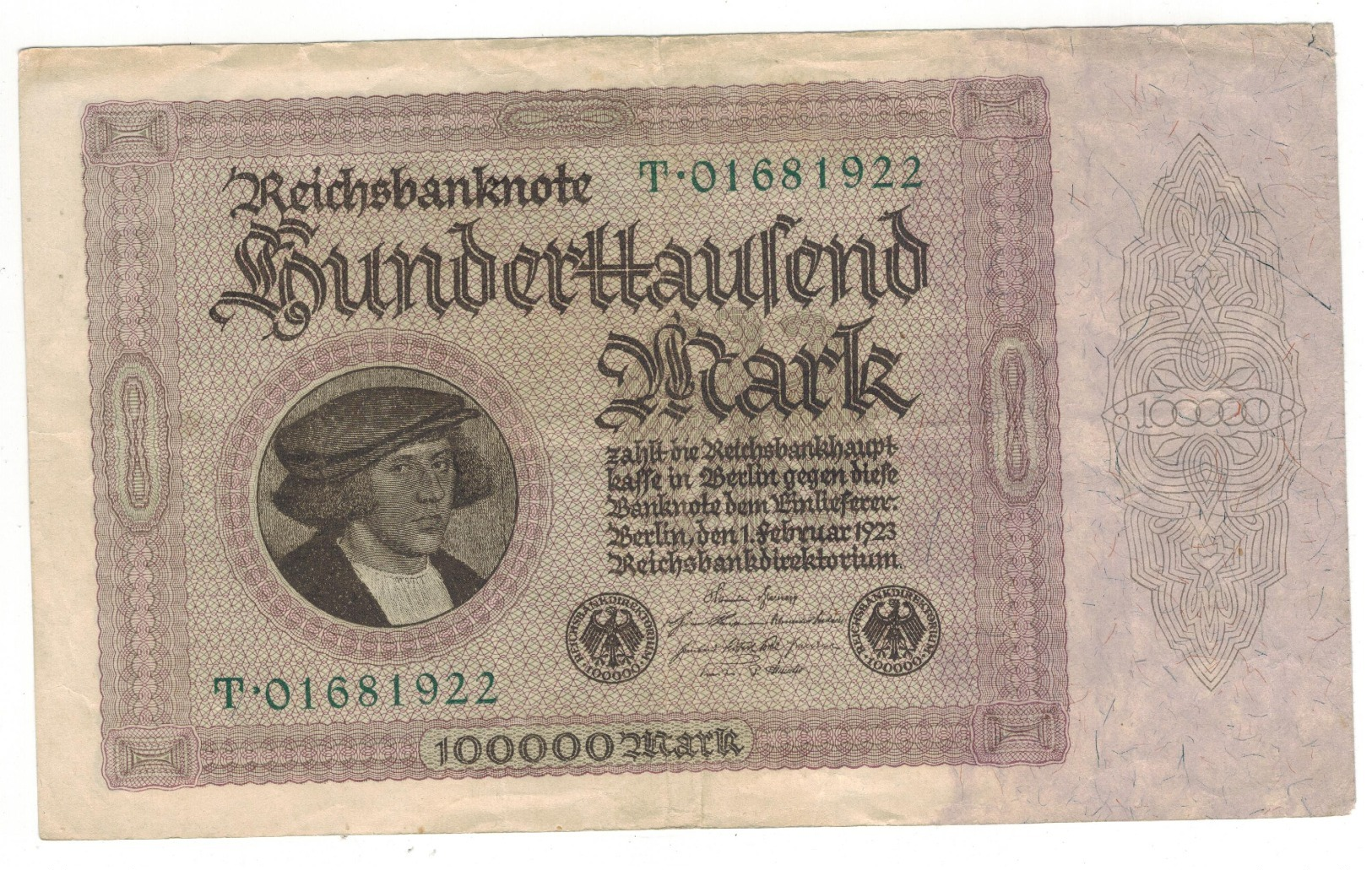 Germany 100000 Mk. 1923, VF. - 100000 Mark