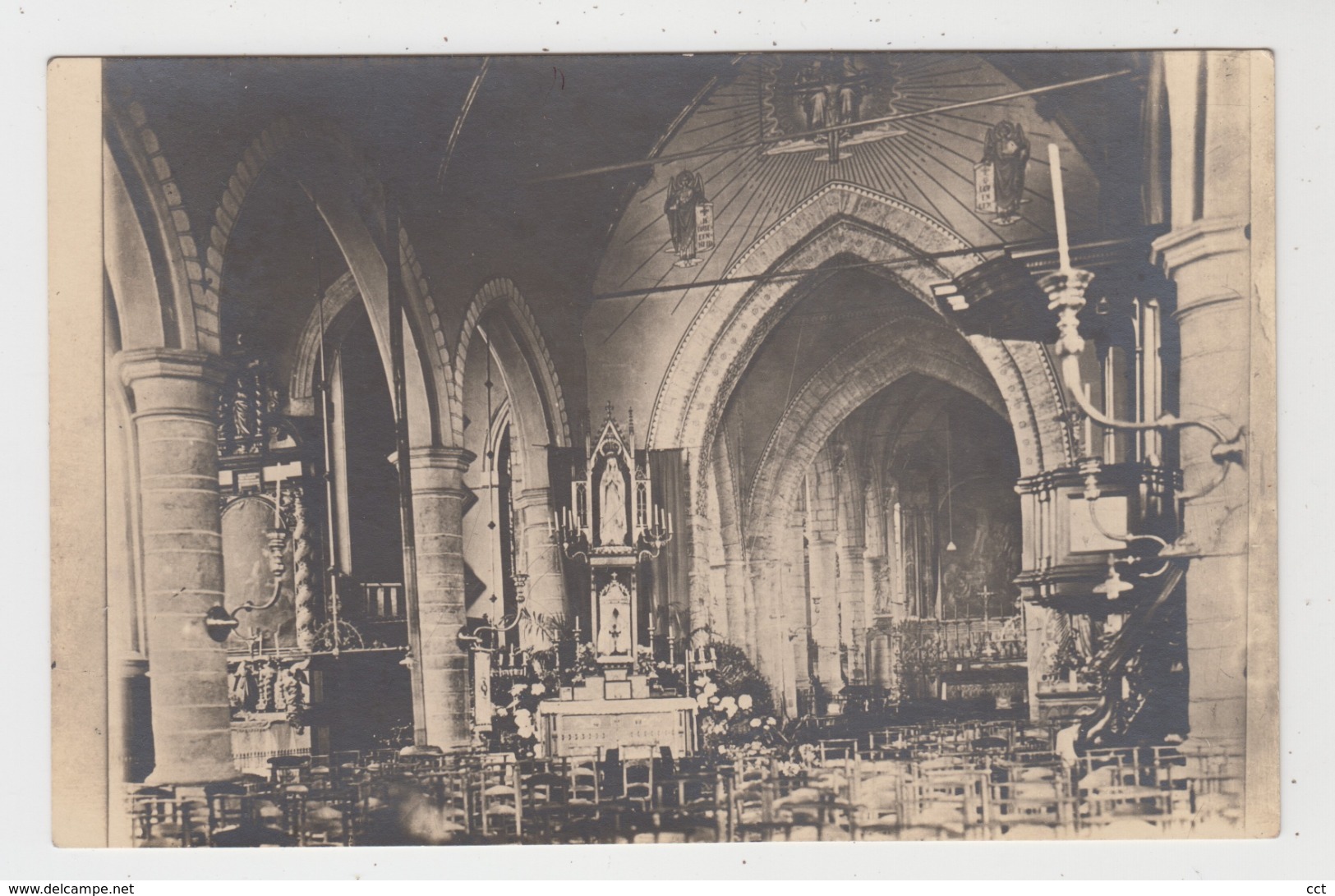 Gent Gand  FOTOKAART  Interieur Eglise St Martin Sint-Martinuskerk  Ekkergem - Gent