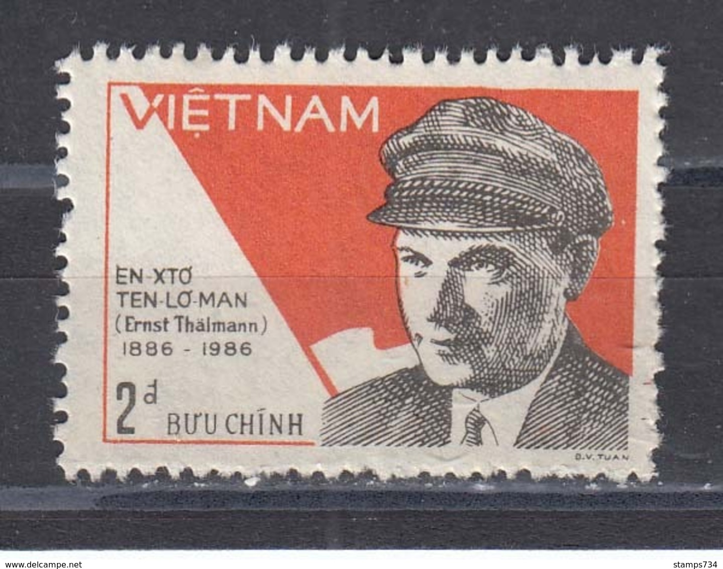 Vietnam 1986 - Ernst Thaelmann, Mi-Nr. 1680, MNH** - Vietnam